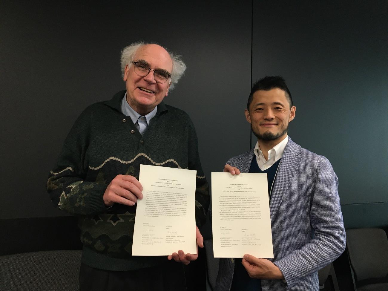 Agreement of Friendship and Cooperation between Centre for Sensory Studies and KOIAS, signed on the 5th May 2023 in Montreal