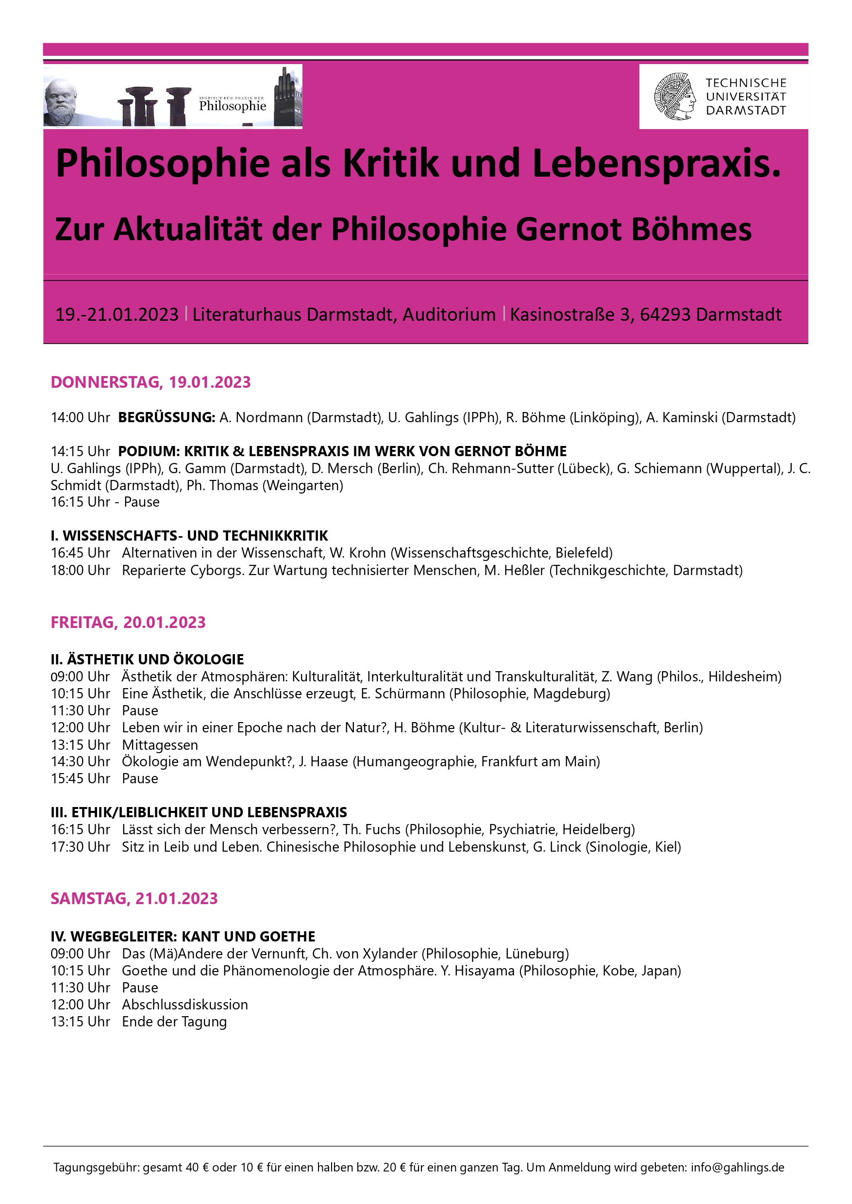 Philosophie als Kritik und Lebenspraxis