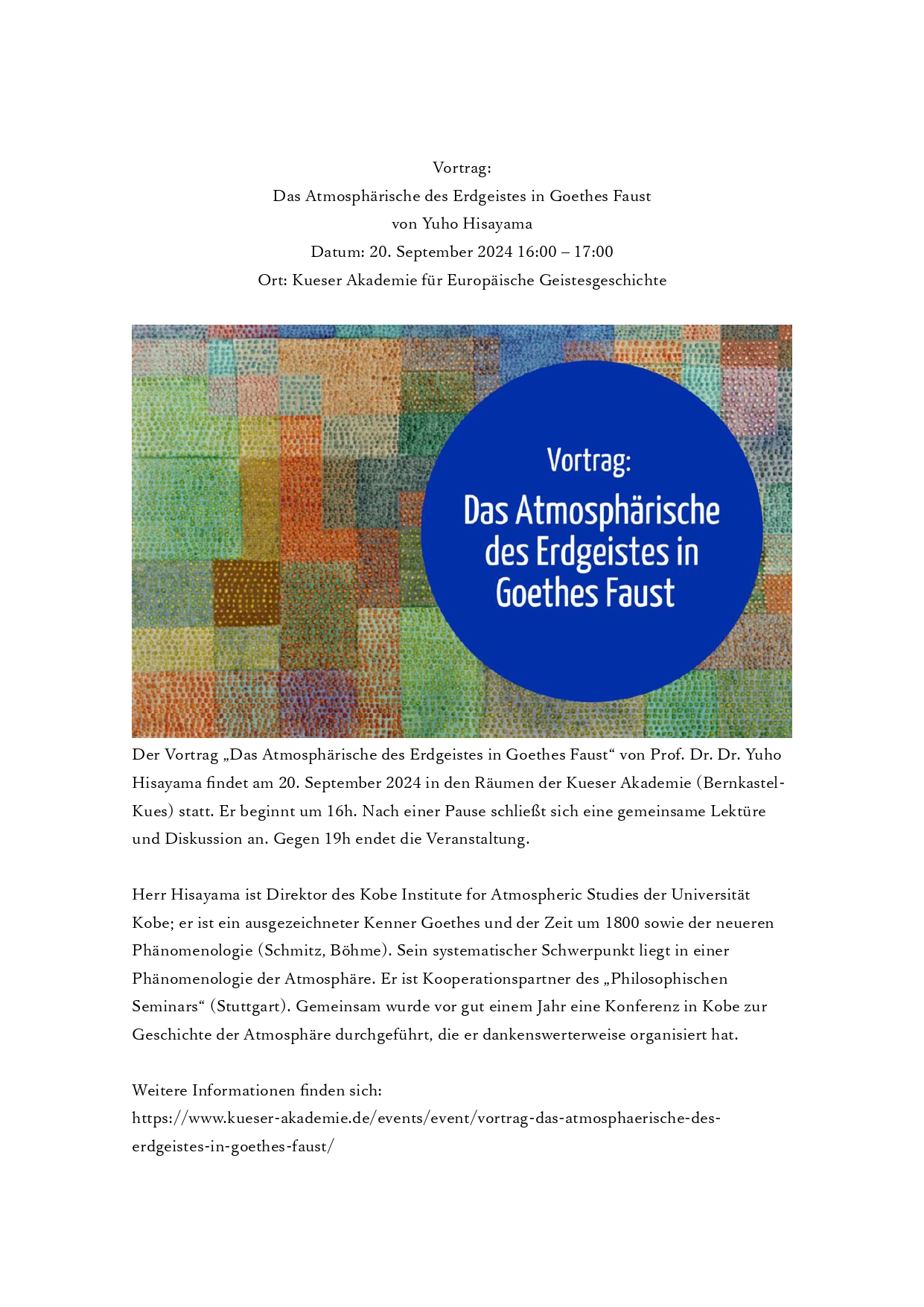 Das Atmosphärische des Erdgeistes in Goethes Faust