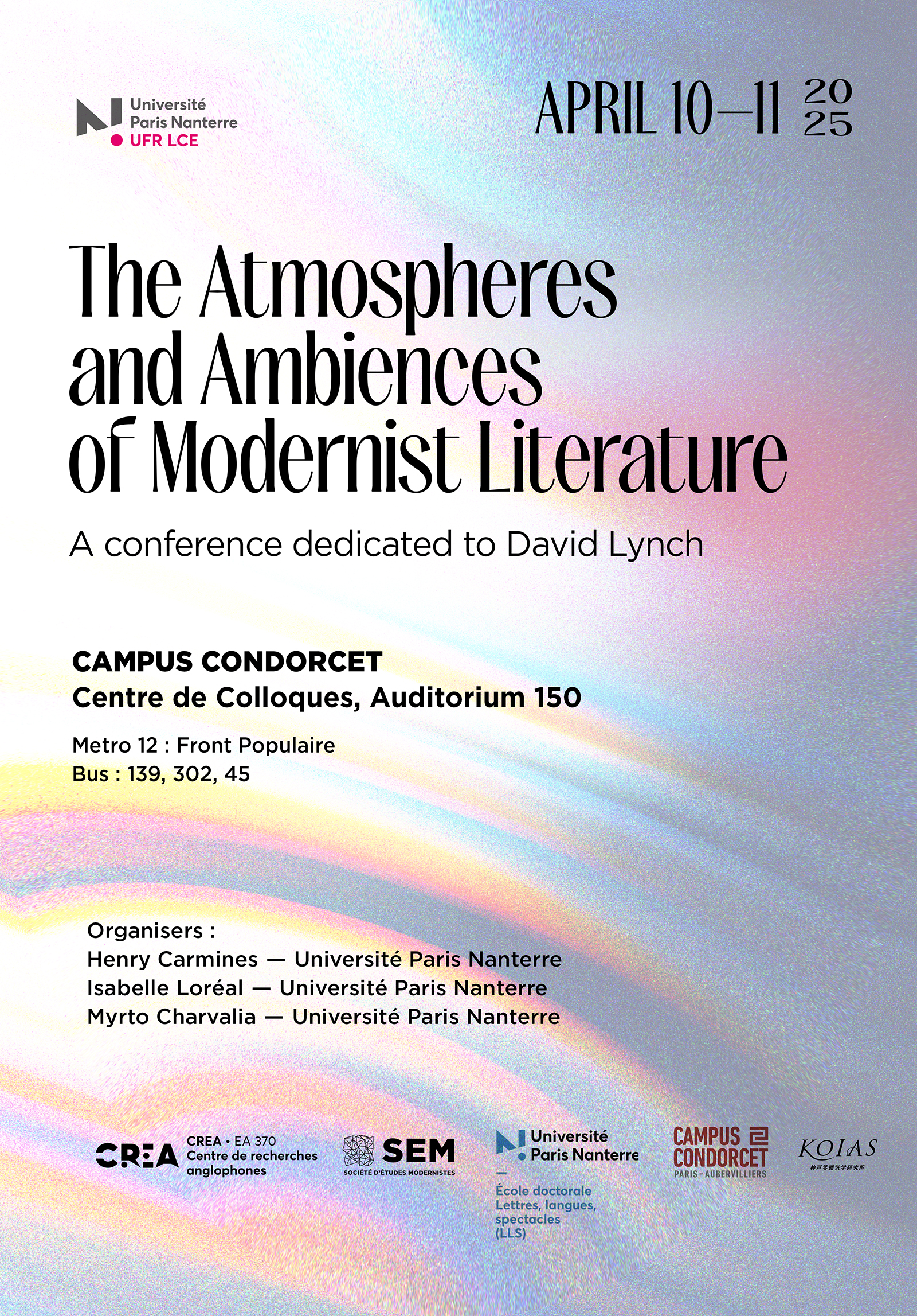 The Atmospheres and Ambiances of Modernist Literature