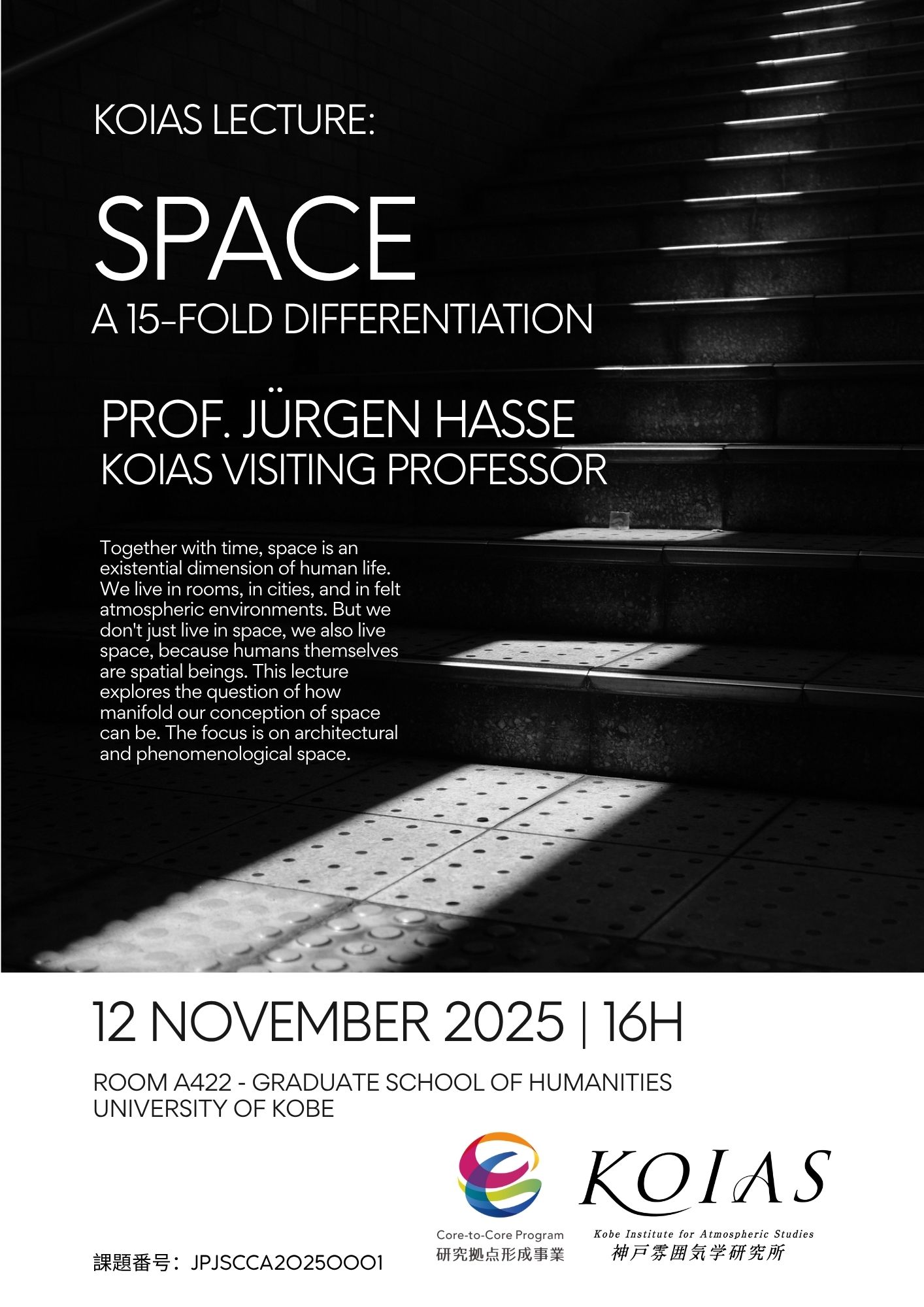 KOIAS Lecture by Prof Jürgen Hasse - November 12,2025