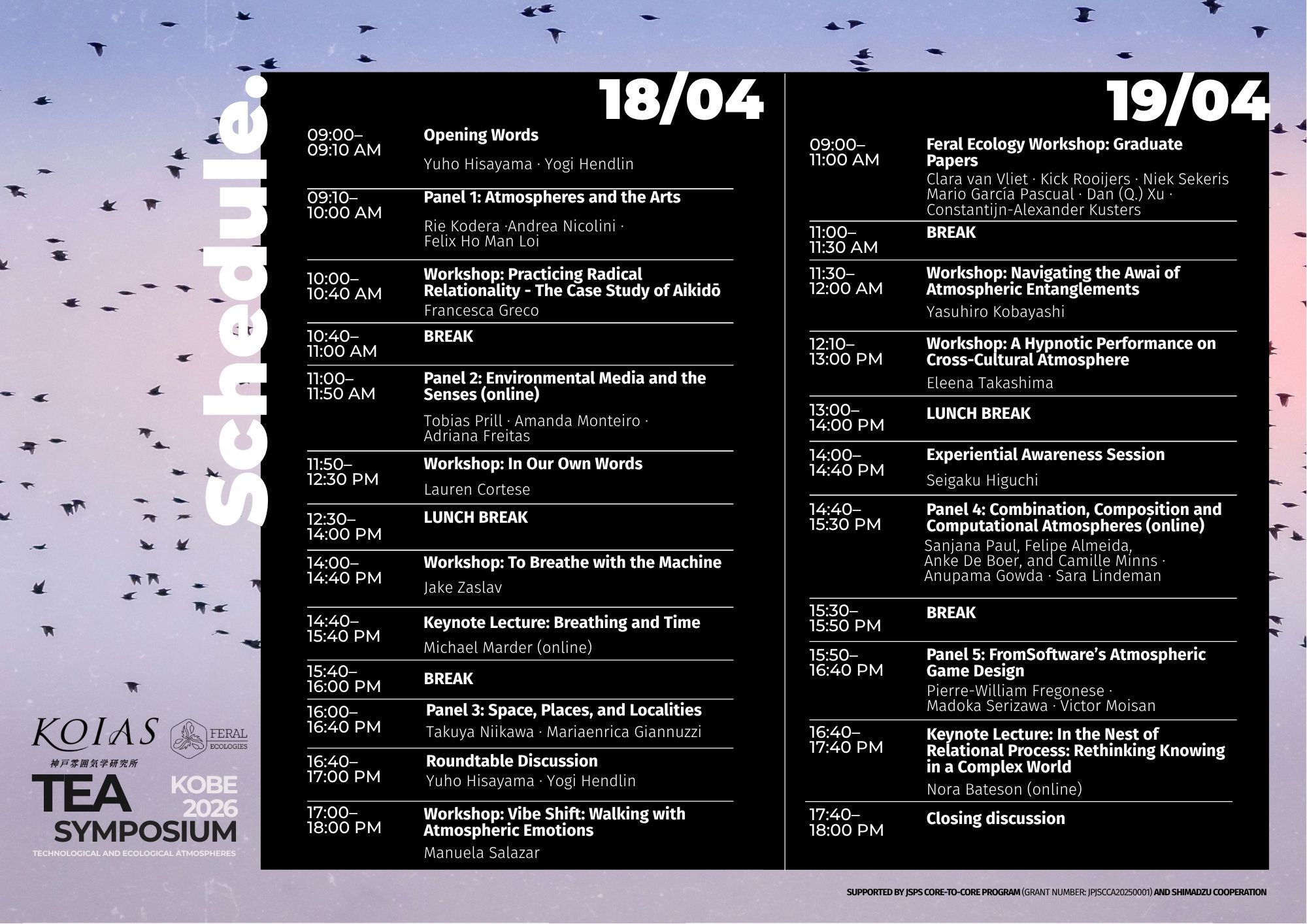 TEA Symposium 2026 Schedule